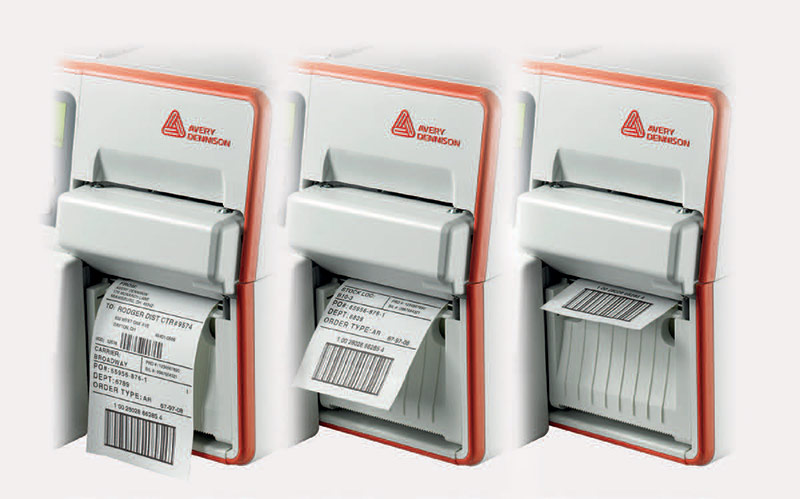 Avery Dennison ADTP2 EcoCut: образец печати одной этикетки с отделением от подложки